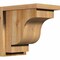 Ekena Millwork Newport Rough Sawn Corbel w/Backplate, Western Red Cedar, 8"W x 12"D x 12"H COR08X12X12NEW01RWR - alternate 1